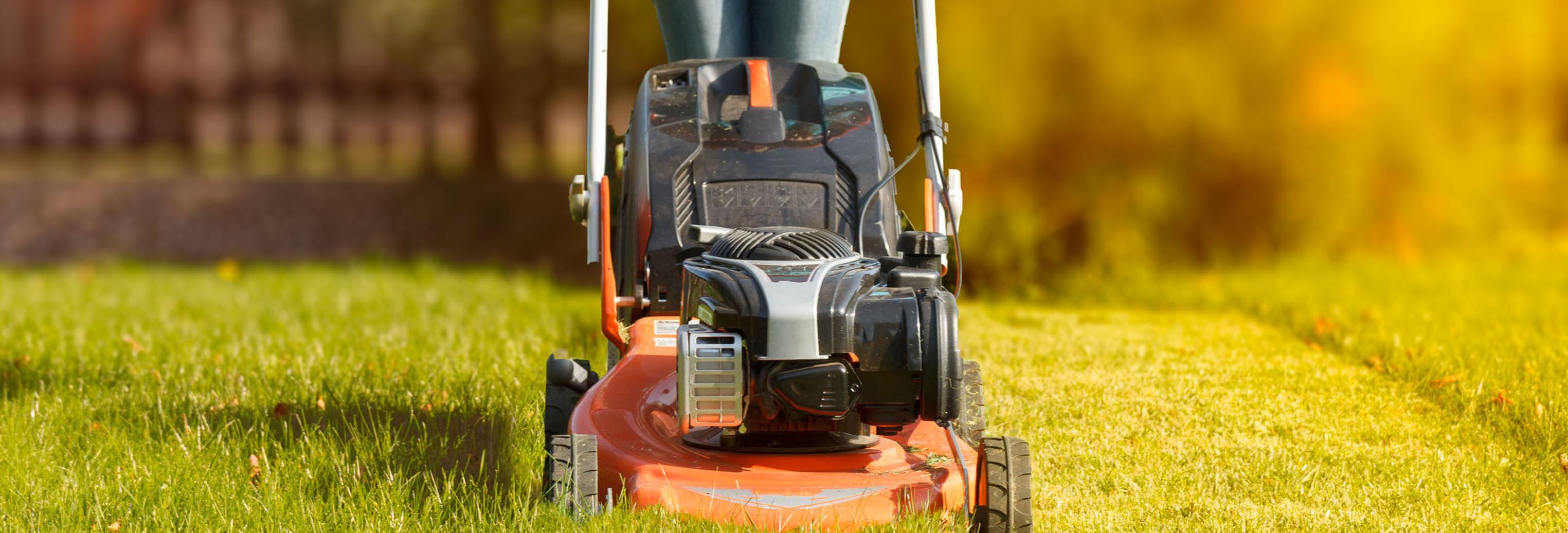 a lawnmower